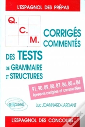 Capa do artigo Qcm Grammaire Et Structures 1984-1991