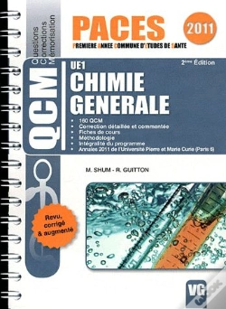 Capa do artigo Qcm Paces Chimie Generale Ue1