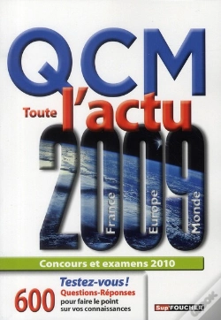 Capa do artigo Qcm Sur L'Actu 2009 ; 600 Questions-Réponses ; Concours Et Examens (Édition 2010)