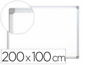 Capa do artigo Quadro branco q-connect melamina magnetico caixilho aluminio 200x100 cm