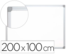 Capa do artigo Quadro branco q-connect melamina magnetico caixilho aluminio 200x100 cm