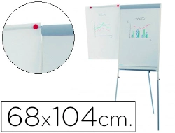 Capa do artigo Quadro branco rocada com tripe para conferencias magnetica lacada braco extensivel 68x104 cm altura