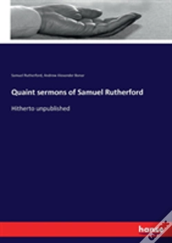 Capa do artigo Quaint Sermons Of Samuel Rutherford