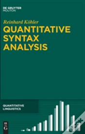 Capa do artigo Quantitative Syntax Analysis