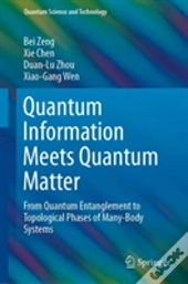 Quantum Information Meets Quantum Matter