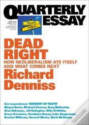 Capa do artigo Quarterly Essay 70 Dead Right