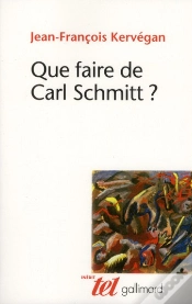 Capa do artigo Que Faire De Carl Schmitt ?