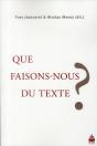 Que Faisons Nous Du Texte ? - Preview