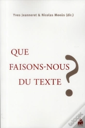 Capa do artigo Que Faisons Nous Du Texte ?