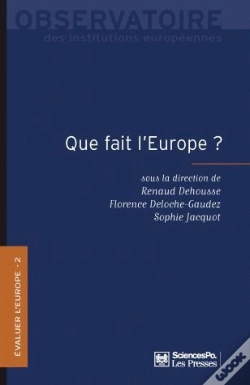 Capa do artigo Que Fait L'Europe ?