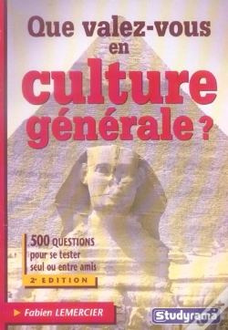 Capa do artigo Que Valez-Vous En Culture Generale ?