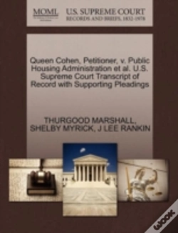 Capa do artigo Queen Cohen, Petitioner, V. Public Housing Administration Et Al. U.S. Supreme Court Transcript Of Record With Supporting Pleadings