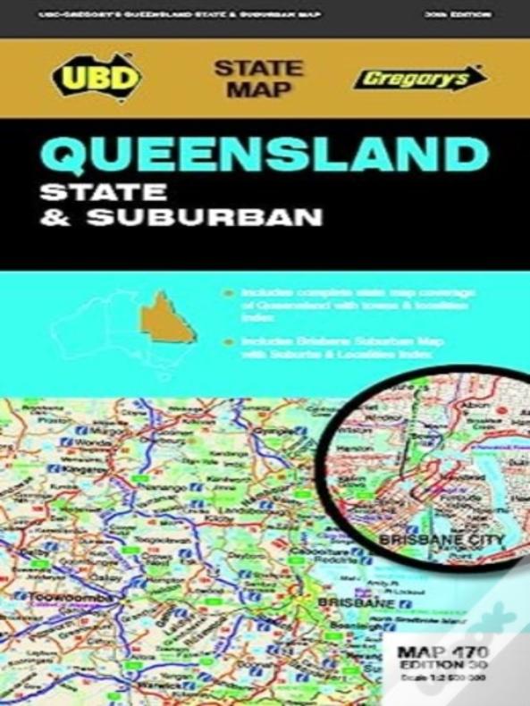 Queensland State & Suburban Map 470 30th Ed