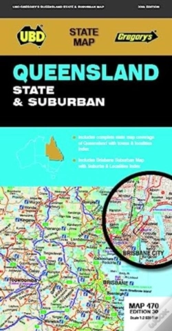 Capa do artigo Queensland State & Suburban Map 470 30th Ed