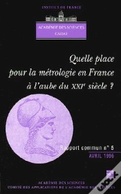 Capa do artigo Quelle Place Pour La Metrologie En