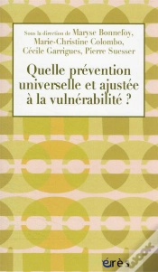 Capa do artigo Quelle Prevention Universelle Et Ajustee A La Vulnerabilite ?