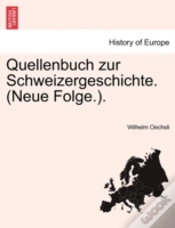 Capa do artigo Quellenbuch Zur Schweizergeschichte.  Ne