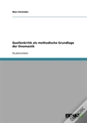 Capa do artigo Quellenkritik Als Methodische Grundlage Der Onomastik
