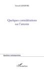 Quelques Considérations Sur L'Attente - Preview