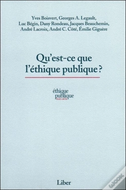 Capa do artigo Qu'Est-Ce Que L'Éthique Publique ?