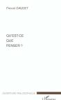 Qu'Est-Ce Que Penser ? - Preview