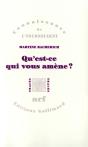Qu'Est-Ce Qui Vous Amène ? - Preview