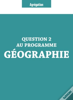 Capa do artigo Question 2 Agrégation Géographie