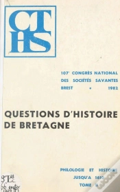 Capa do artigo Questions D Histoire De Bretagne Actes Des