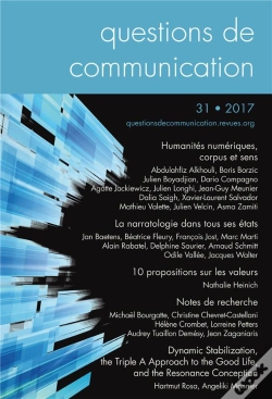 Capa do artigo Questions De Communication Tome 31