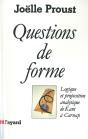 Questions De Forme ; Logique Et Proposition Analytique De Kant A Carnap - Preview