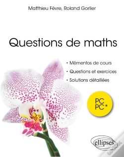 Capa do artigo Questions De Maths. Pc/Pc*