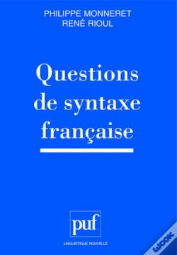 Capa do artigo Questions De Syntaxe Française