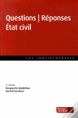 Capa do artigo Questions Reponses Etat Civil 4e Edition