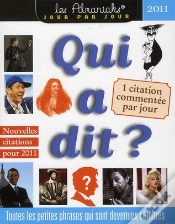 Capa do artigo Qui A Dit ? 2011