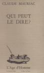 Qui Peut Le Dire - Preview