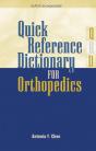 Quick Reference Dictionary For Orthopedics - Preview
