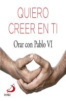 Quiero Creer En Ti