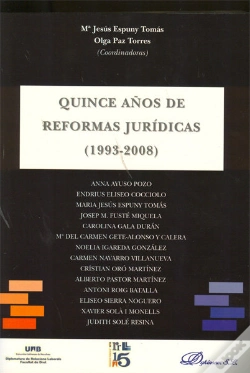 Capa do artigo Quince Años De Reformas Jurídicas (1993-2008)