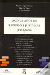 Capa do artigo Quince Años De Reformas Jurídicas (1993-2008)