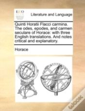 Capa do artigo Quinti Horatii Flacci Carmina. The Odes,