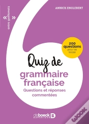 Capa do artigo Quiz De Grammaire Française ; Questions Et Réponses Commentées