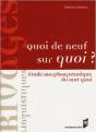 Quoi De Neuf Sur Quoi ? Étude Morphologique Du Mot Quoi - Preview
