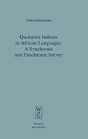 Quotative Indexes In African Languages - Preview