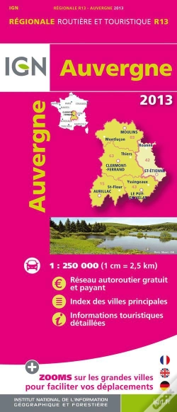 Capa do artigo R13 Auvergne 2013  1/250.000