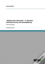 Capa do artigo "Raã‚Â¤Uberische Aktionaã‚Â¤Re" In Aktueller Rechtsprechung Und Gesetzgebung