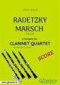 Radetzky Marsch - Clarinet Quartet Score - Preview