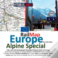 Rail Map Europe - Alpine Special