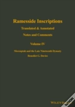 Capa do artigo Ramesside Inscriptions, Notes And Comments Volume Iv