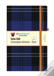 Capa do artigo Ramsay Blue Tartan Blank Hardback Notebook: Large 21 X 13cm