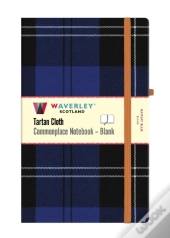 Ramsay Blue Tartan Blank Hardback Notebook: Large 21 X 13cm